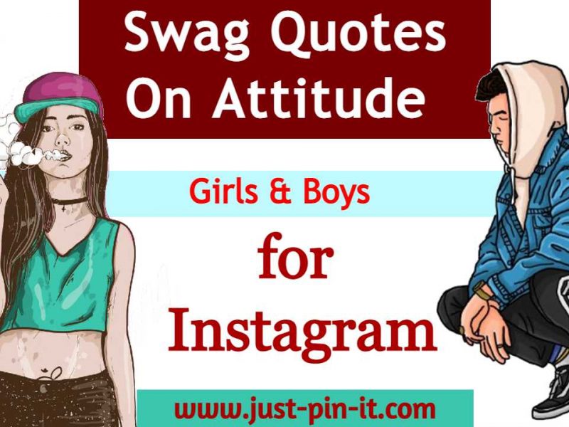 Swag Quotes On Attitude captions for Girls & Boys Instagram