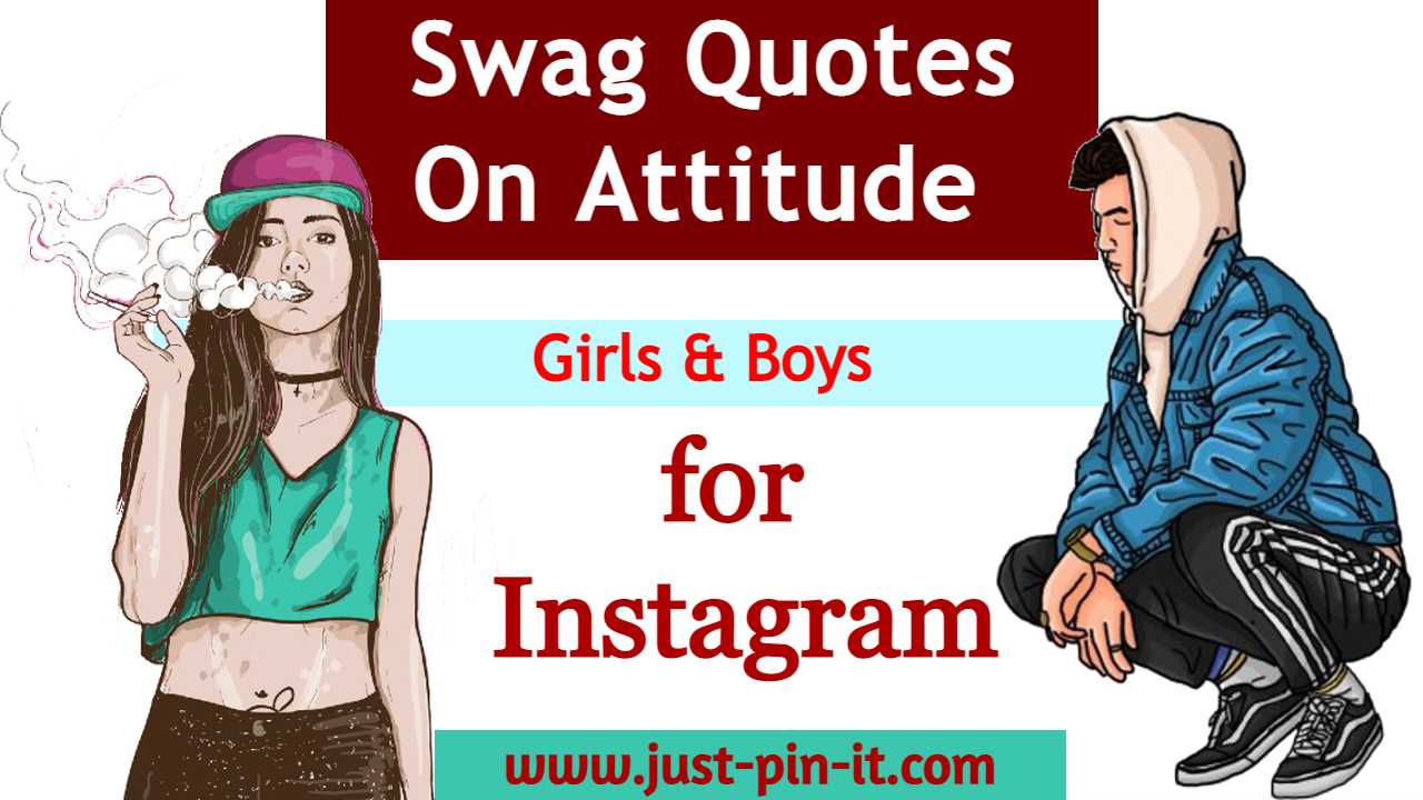 Swag Quotes On Attitude captions for Girls & Boys Instagram