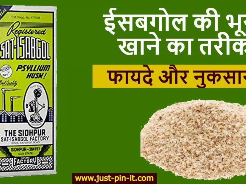 ईसबगोल की भूसी खाने का तरीका – फायदे और नुकसान