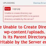 [FIXED] Unable to Create Directory wp-content/uploads. Is its Parent Directory Writable by the Server in WordPress