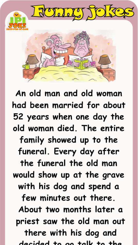 Funny jokes - Old Couples had been married about 52 years - Just-Pin-It