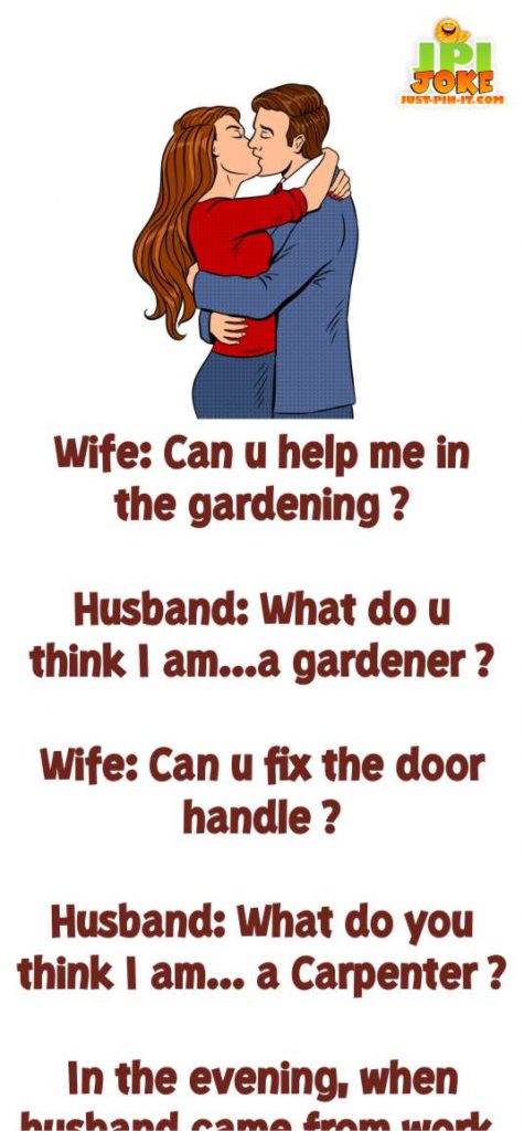 Wife in the Garden- Husband Wife Jokes - Just-Pin-It