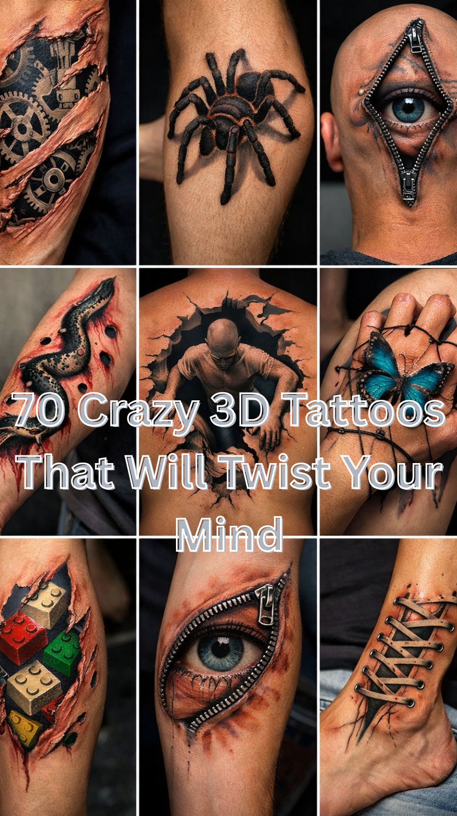 70 Crazy 3D Tattoos That Will Twist Your Mind