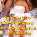 bride performing bold unexpected wedding stunt during ceremony surprising guests and creating viral moment debate on modern weddings
