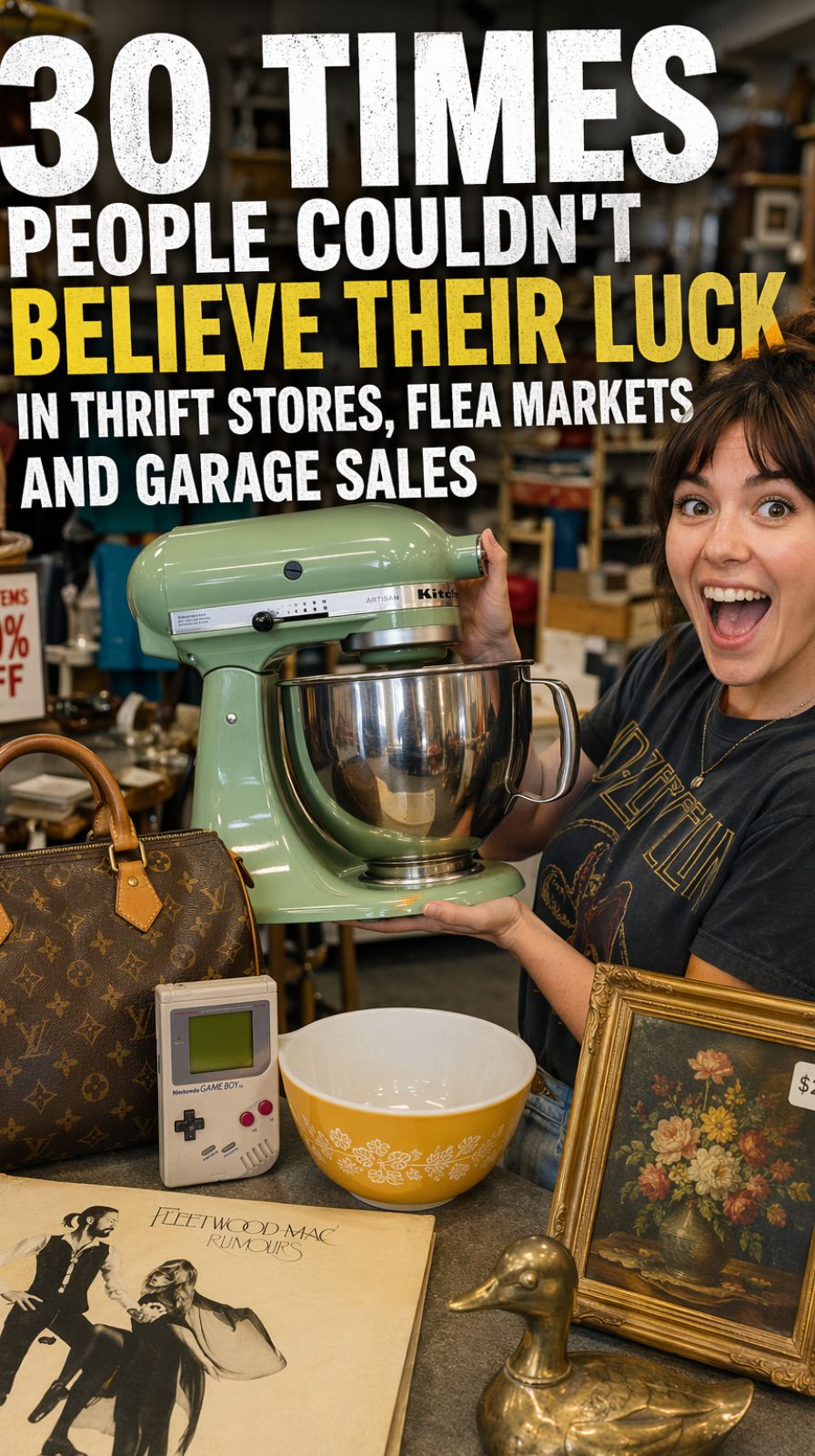 the allure of the thrift store, flea market, and garage sale has never been stronger.