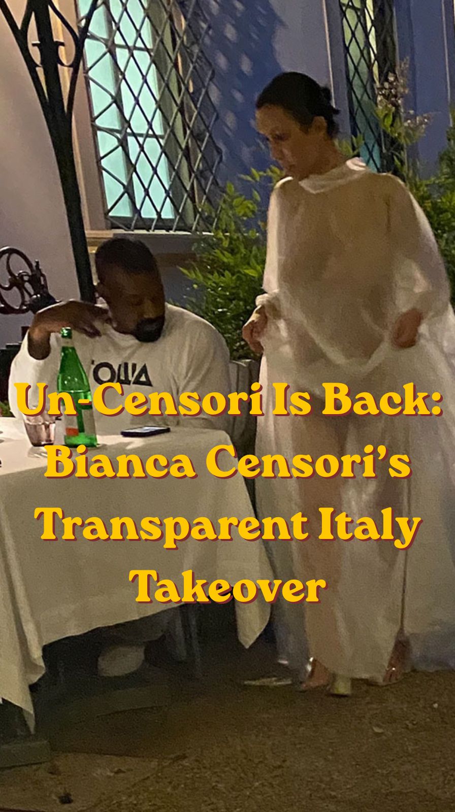 Bianca Censori’s Transparent Italy Takeover