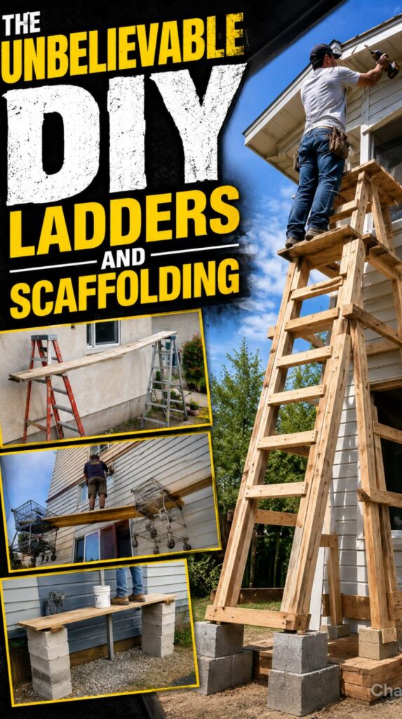 The Unbelievable DIY Ladders and Scaffolding