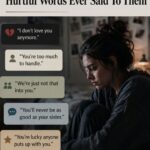 emotional person sitting alone reflecting on painful memories and hurtful words shared in heartbreaking personal stories about emotional trauma